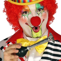 [16285] 20cm metal clown horn
