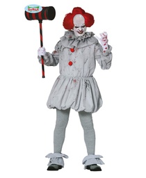 [88369] Gray killer clown costume - Halloween