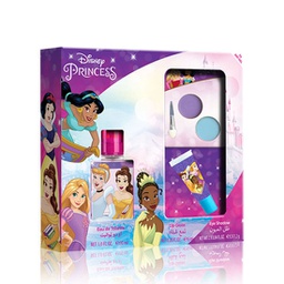 [2140] Disney Princess for children Eau de Toilette 30ml + lipgloss and eyeshadow