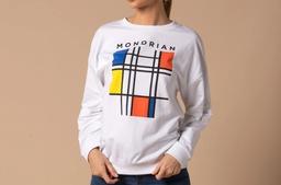 Piet Mondrian Ladies Sweatshirt