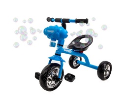 [TY6353] Three-wheel balance bike with bubble machine - blue