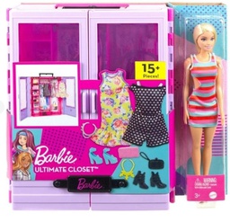 [HJL66] Barbie luxury wardrobe with pink doll