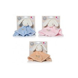 [2018B] Rabbit in coat with rattle, size 26 cm