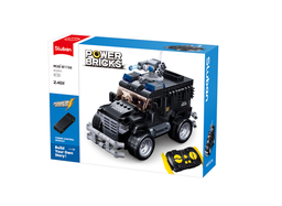 [M38-B1156] Sluban military vehicle assembly with remote control - 412 pieces