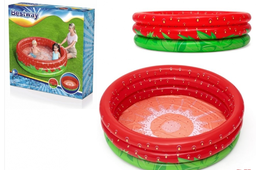 [26-51145] Strawberry shaped inflatable pool for kids