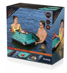 [26-43191] Large sports cooler with 4 holders + side handles - 88cm x 77cm