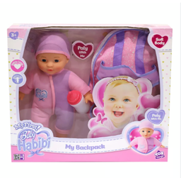 [BH-697930] Baby Habibi Doll My Backpack 12inch (My First)