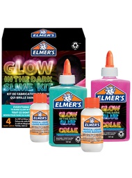 [142783] Elmer's slime set that glows at night, 4 pieces