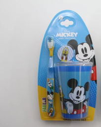 [103010002] Disney soft toothbrush for children with Mickey Mouse cup