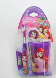 [103090002] Disney soft toothbrush for children with princess cup