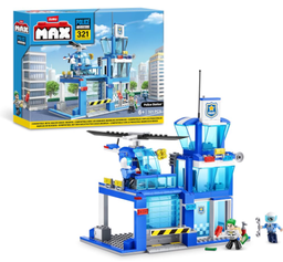 [83163] Max Police Station Building Blocks Toy - 321 Pieces