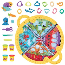 [F91435L0] Play-Doh with portable play mat and 19 accessories