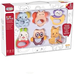 [33-2347648] 6-Piece Baby Rattle Toy Set