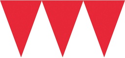 [120099.40] Party Decoration | Pennant Paper Banner | Red color