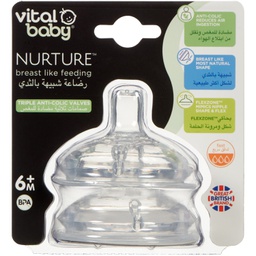 [VB72027] Vital Baby® NURTURE® breast like feeding teats fast flow (2pk)  