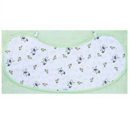 [MCY23215] MyCey Muslin bib / burp cloth- starbird green