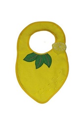 [BJ11147] BABYJEM LEMON-PATTERNED BIB / YELLOW