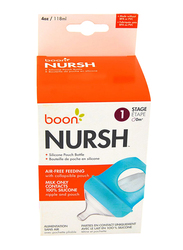 [B11286] Boon -NURSH Silicone Bottle 4oz Blue