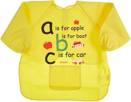 [BJ10490] Baby Gem Baby feeding bib with drawings, yellow