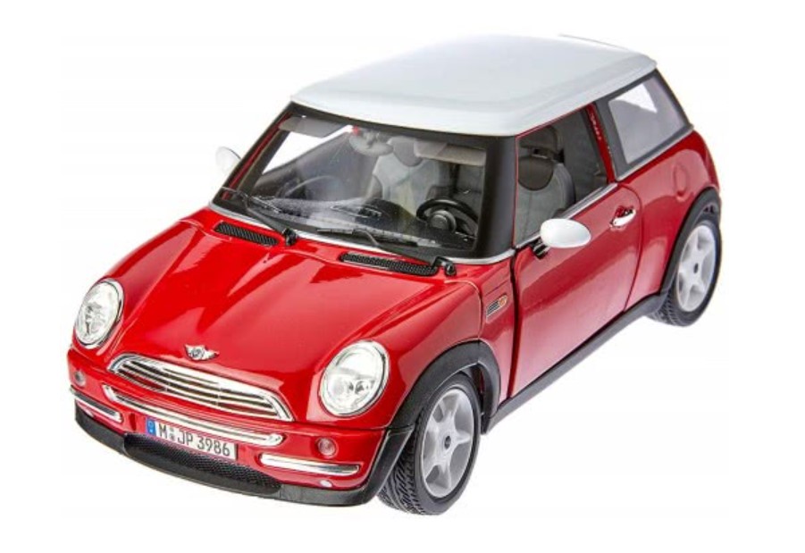 بوراجو-سيارة ميني كوبر-مع سقف أبيض