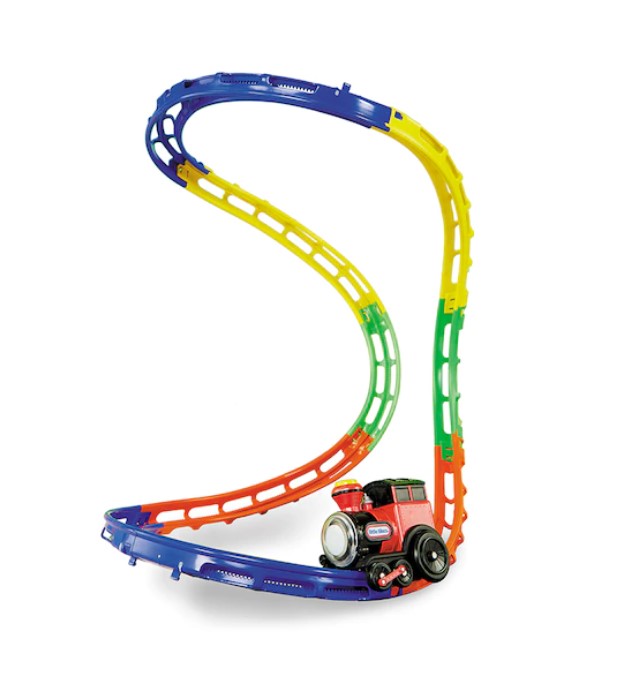 قطار لعبة مع أضواء وصوت ، مسارات قطار