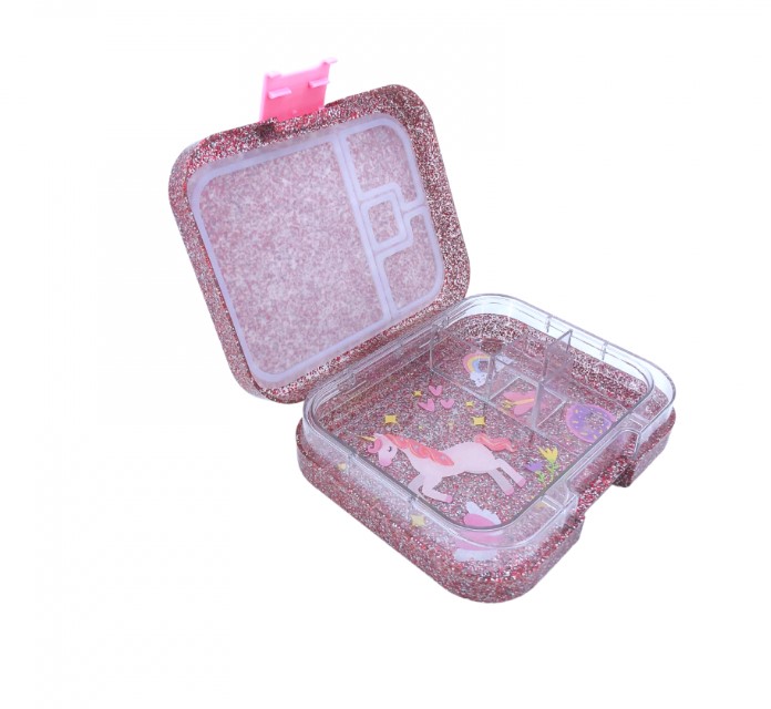 صندوق طعام اربع اقسام لامع