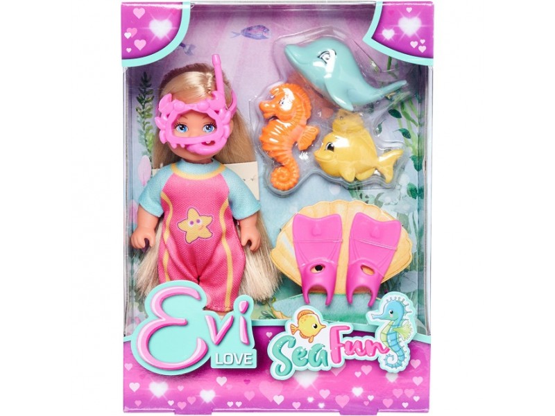 ايفي -مجموعة حيوانات البحر سمكة والدولفين