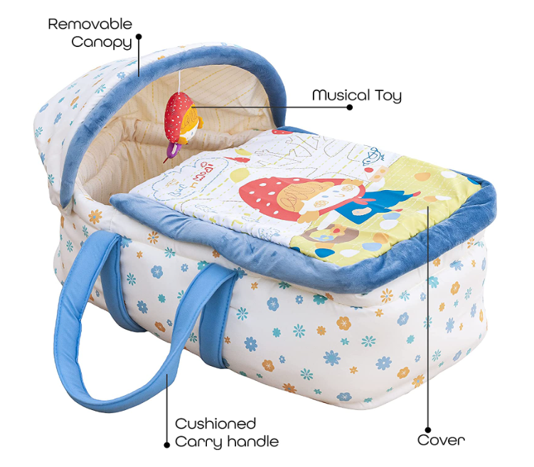 MOON Moses Basket - Pink