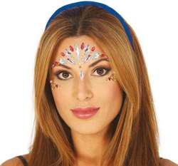 مجوهرات بلورات ثلاثية الأبعاد لكرنفال الوجه