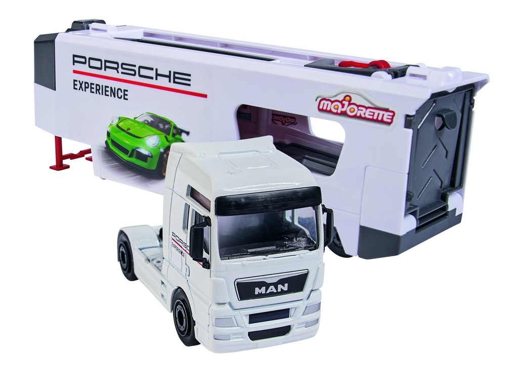 مجموعة ألعاب ماجوريت لتجربة الشاحنة مع سيارتين بورش