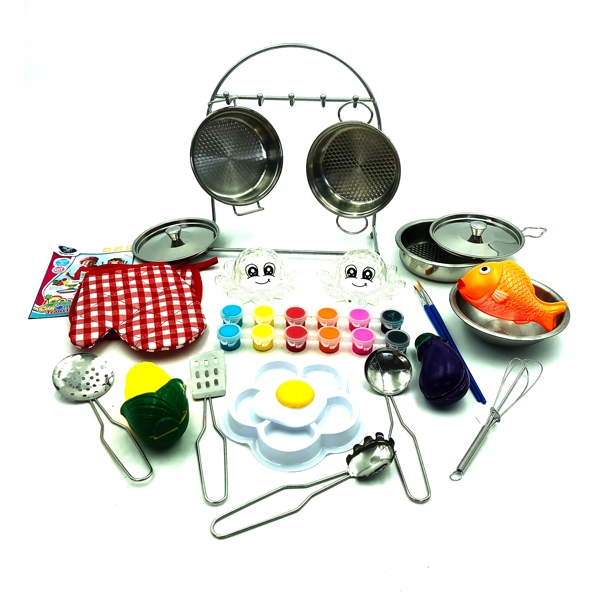تلوين مجموعة ادوات مطبخ 24 قطعة