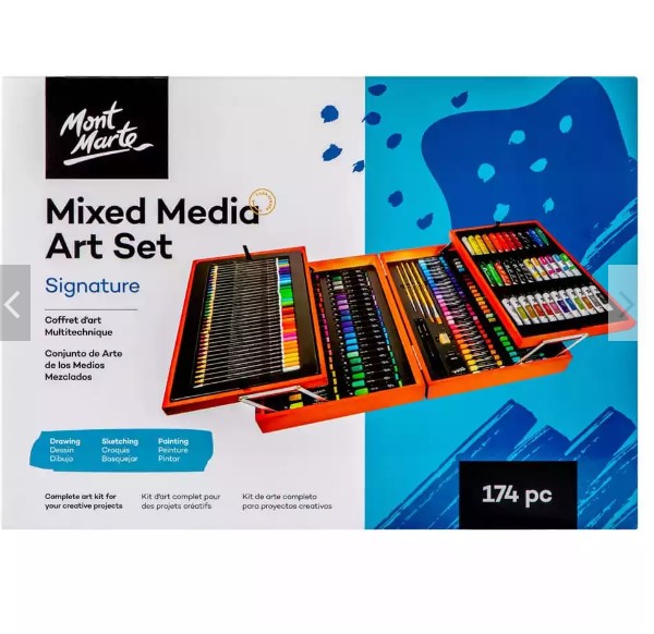 مونت مارت طقم صندوق خشبي لون-174-قطعة