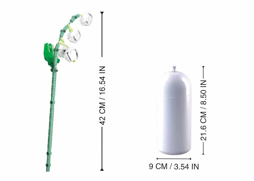 سلوبان قطع تركيب مزهرية - 245 قطعة