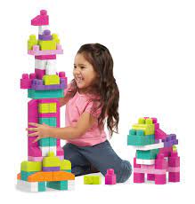 Mega Bloks 1st Builders Big Bldg Bag 80pcs Pink