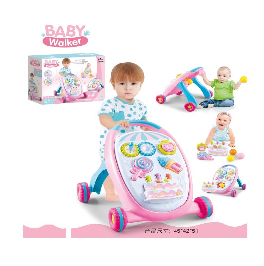 مشاية أطفال متعددة الوظائف مزودة بإضاءة وصوت