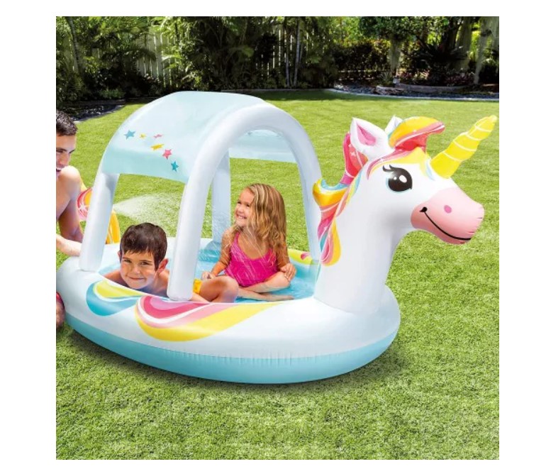 انتكس حمام سباحة يونيكورن بخاخ