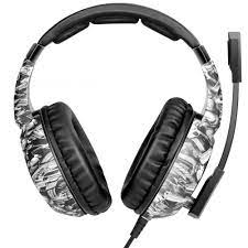 سماعة رأس مزودة بميكروفون وضوء للكمبيوتر والجوال