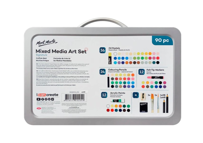 مجموعة فنون الوسائط المتعددة من مونت مارتي 90 قطعة
