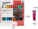 الوان أكريليك 18 لون فاخرة مونت مارت