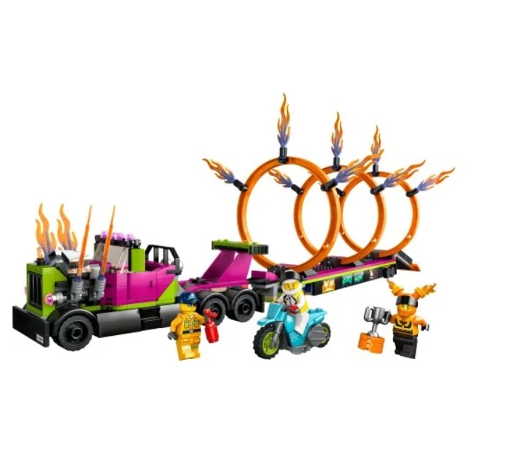 شاحنة ليغو سيتي ستانت وحلقة تحدي النار