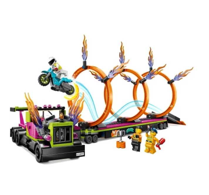 شاحنة ليغو سيتي ستانت وحلقة تحدي النار