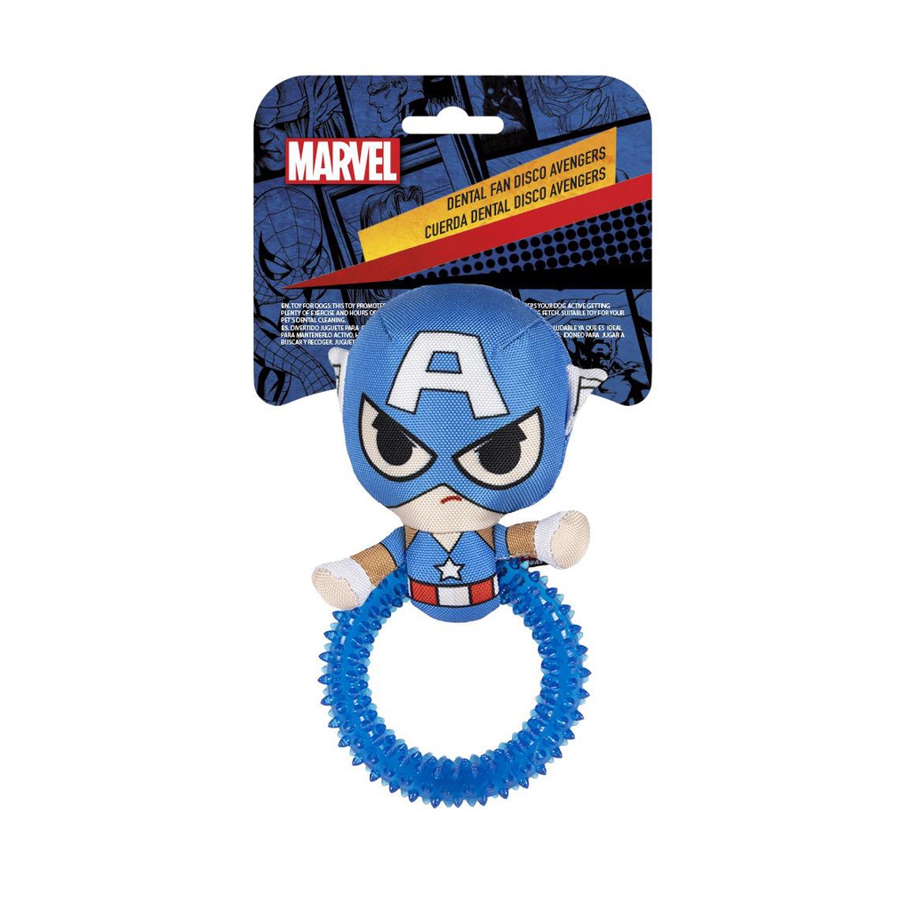 2800000451 DOG TEETHERS AVENGERS CAPITAN AMERICA