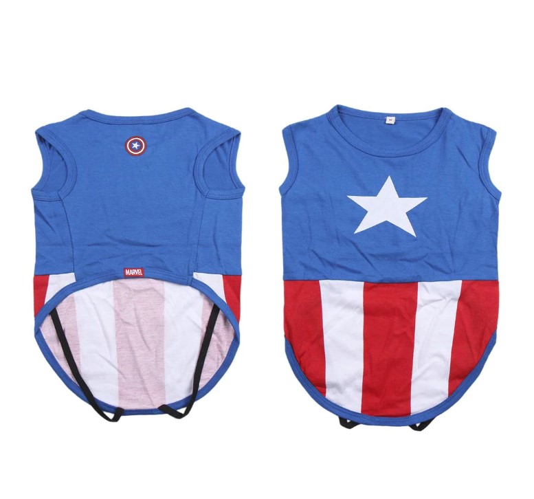 2800000579 DOG T-SHIRT SINGLE JERSEY AVENGERS تي شيرت كلب جيرسي واحد من كابتن أمريكا AMERICA