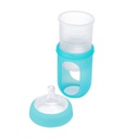 Boon -NURSH Silicone Bottle 8oz Blue