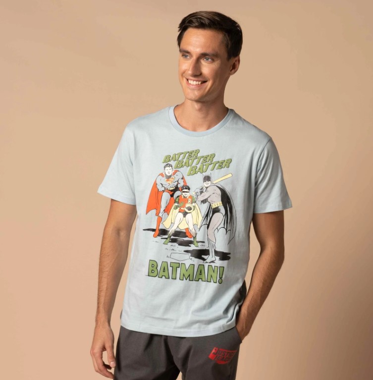 طقم بجامة رجالي باتمان طويل