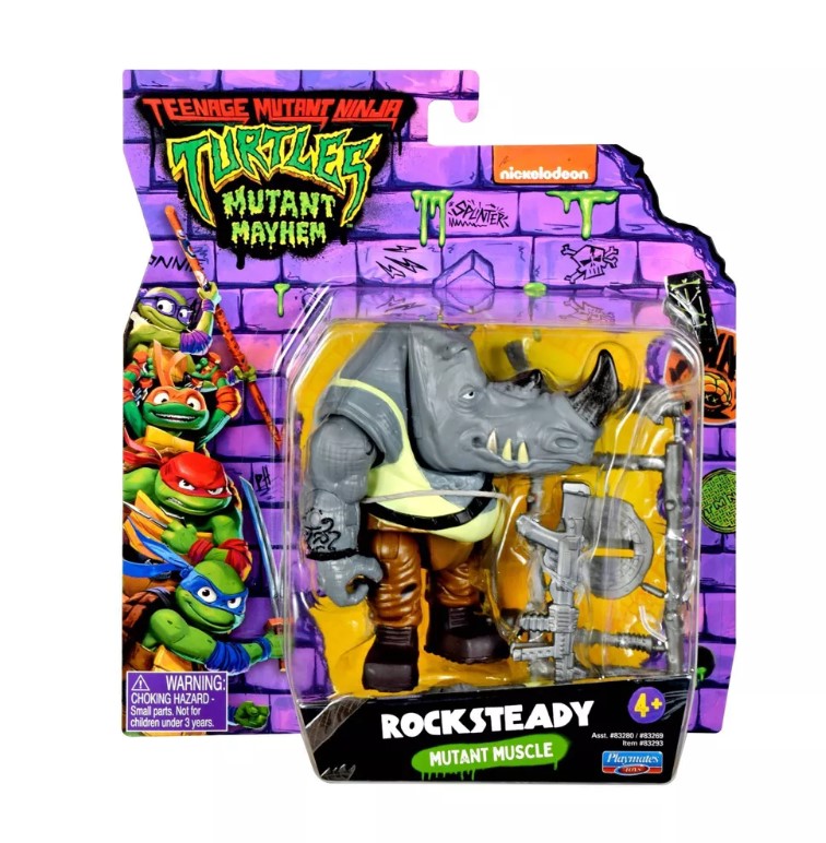 سلاحف النينجا شخصية الحركة المتحولة الفوضى بثبات الصخرة