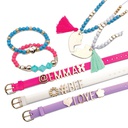 مجموعة مجوهرات فاخرة تصنعها بنفسك للبنات، متعددة الالوان