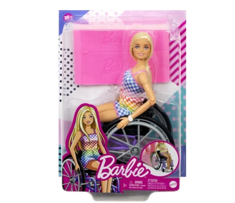 باربي فاشون كرسي متحرك أشقر
