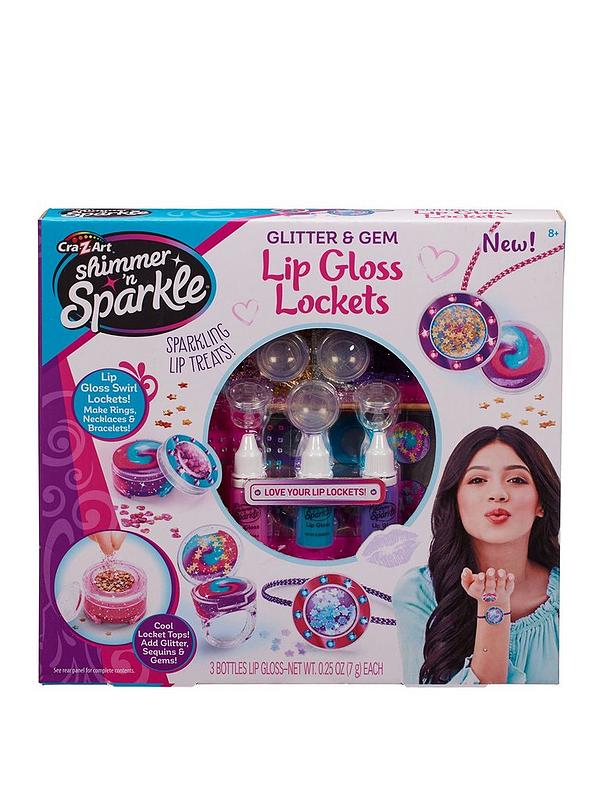 SNS Glitter &amp; Gem Lip Gloss Locket