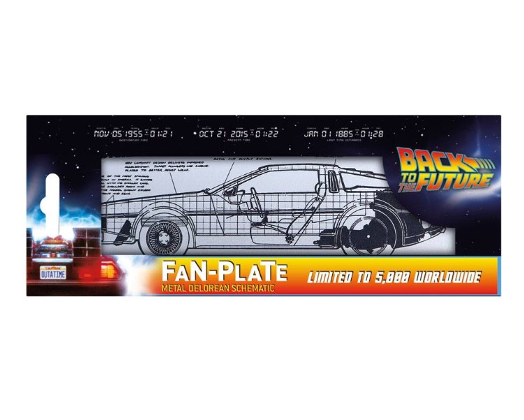 العودة إلى المستقبل تين تسجيل ديلوريان التخطيطي